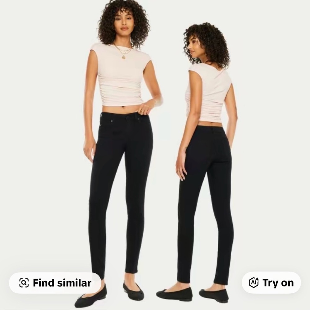 KanCan Women's Anivia Mid Rise Black super Skinny jeans